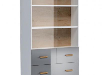 Display sideboard cabinet shelf modern style living room collection grey showcases